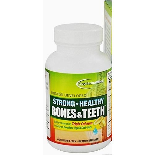Applied Nutrition Strong Healthy Bones and Teeth Plus 1000 mg 50 Gels