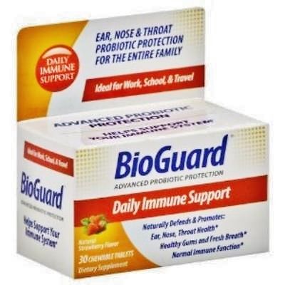 BioGuard Daily Immune Support Chewable Tablets Natural Strawberry Flavor 30 tabs