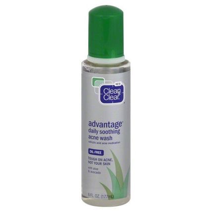CLEAN & CLEAR Advantage Daily Soothing Acne Wash 6 oz