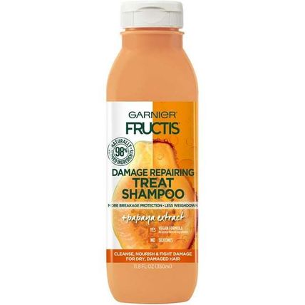 Garnier Fructis Damage Repairing Treat Shampoo with Papaya Extract 11.8 oz.