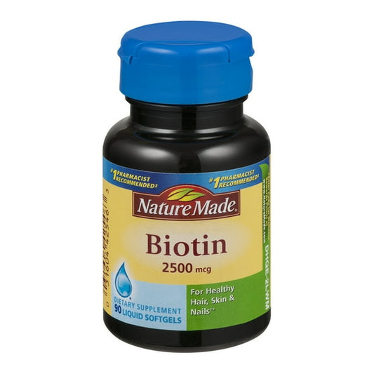 Nature Made Biotin 2500mcg Liquid Softgels 90 CT