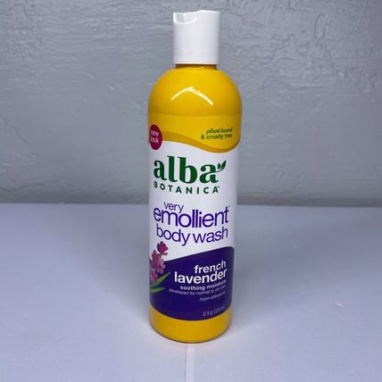 Alba Botanica Very Emollient Body Wash French Lavender Soothing Moisture 12oz.