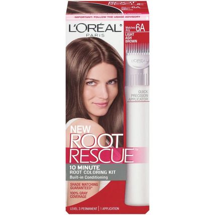 L'Oreal Root Rescue Permanent Hair Color 6A Light Ash Brown