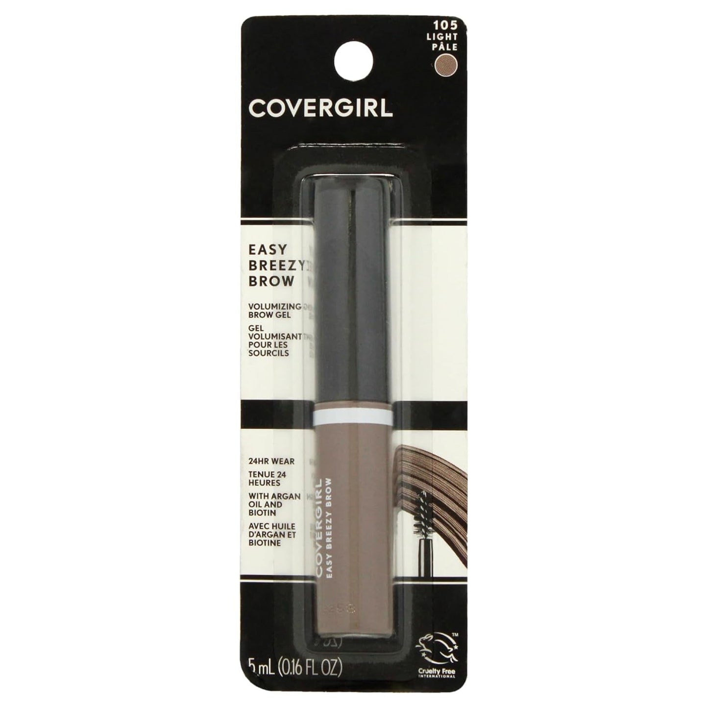 Covergirl Easy Breezy Brow Volumizing Brow Gel 105 Light Pale 0.16 oz.